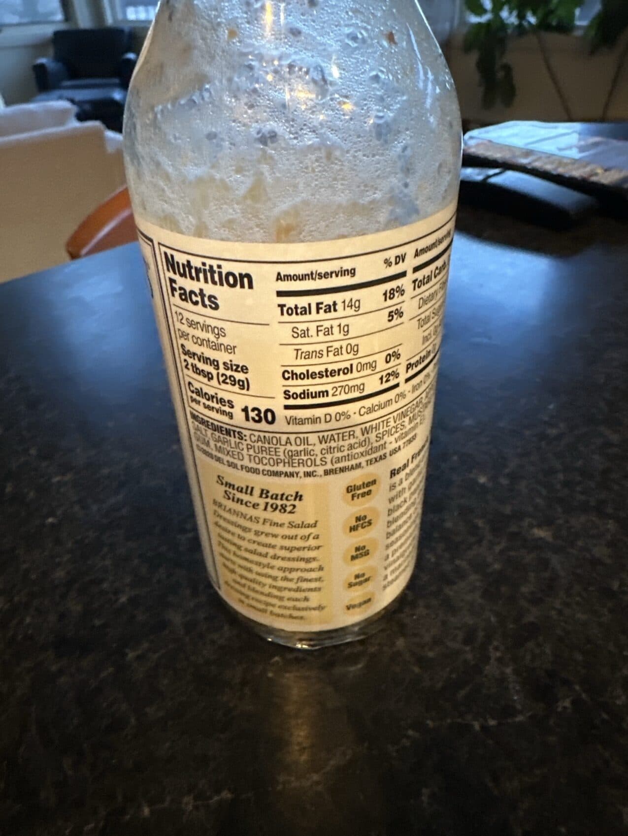 Briannas Raspberry Vinaigrette Dressing packshot