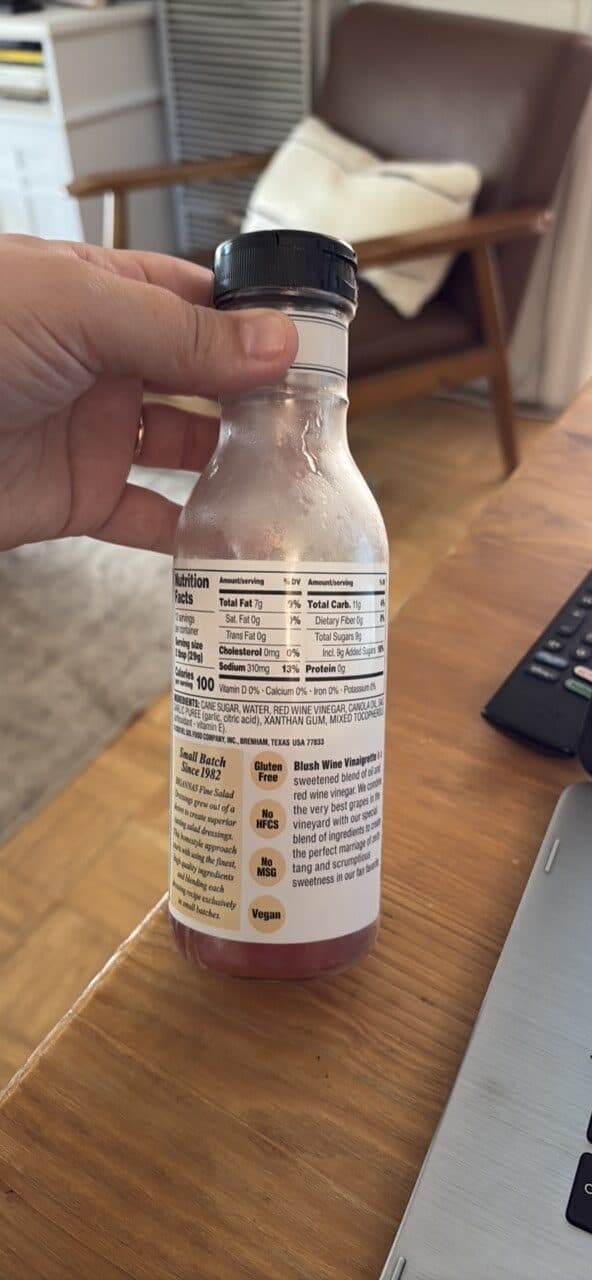 Briannas Blush Wine Vinaigrette Dressing packshot