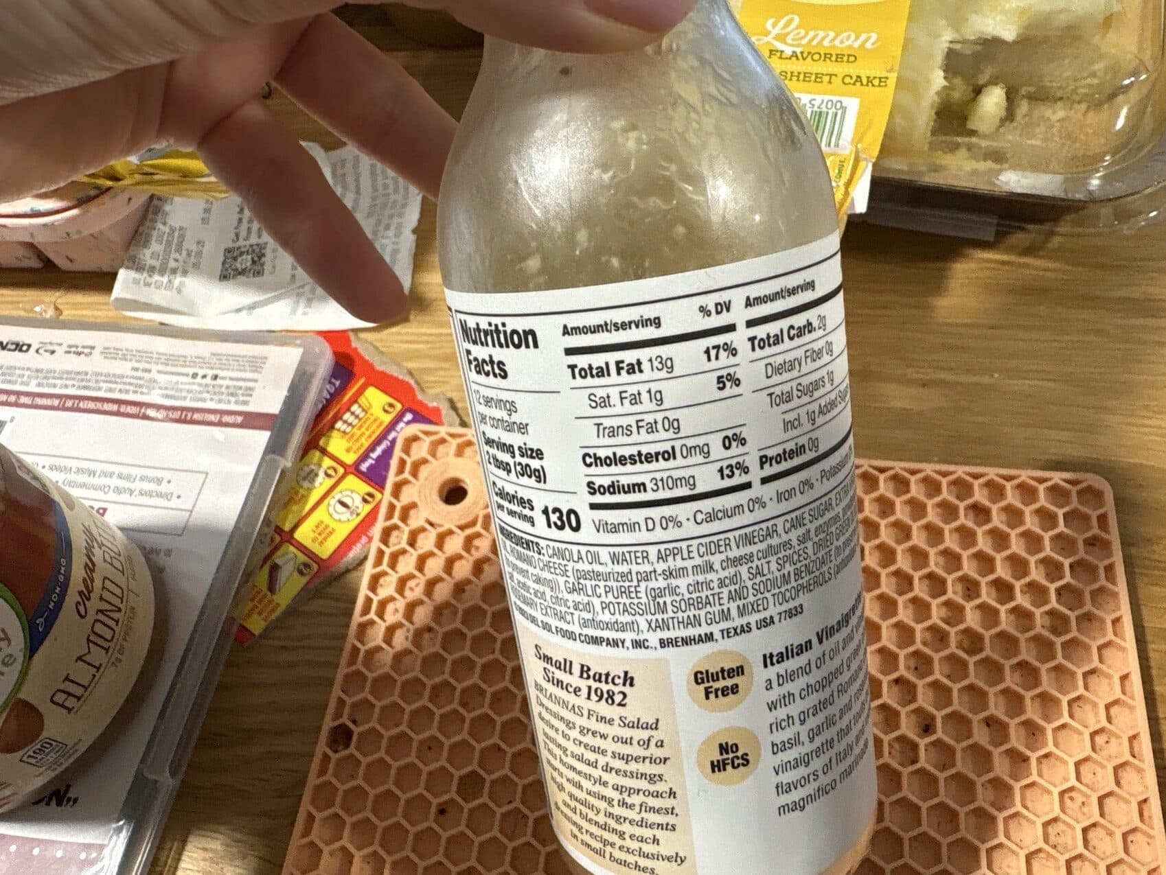 Briannas Italian Vinaigrette Dressing packshot