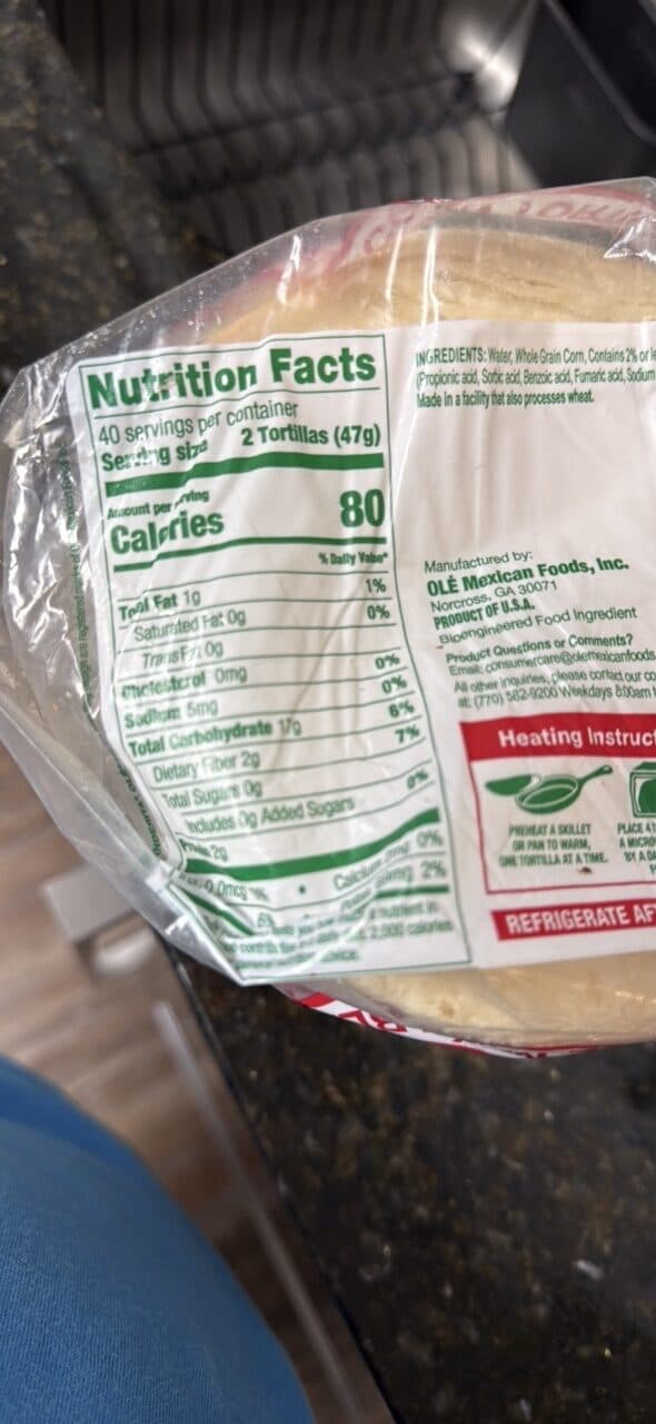 Ricas Tortillas de Maíz Blanco packshot