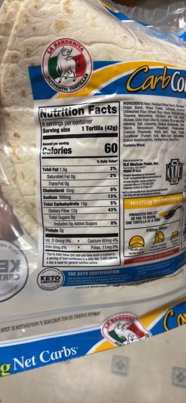 LA BANDERITA Flour Tortillas packshot