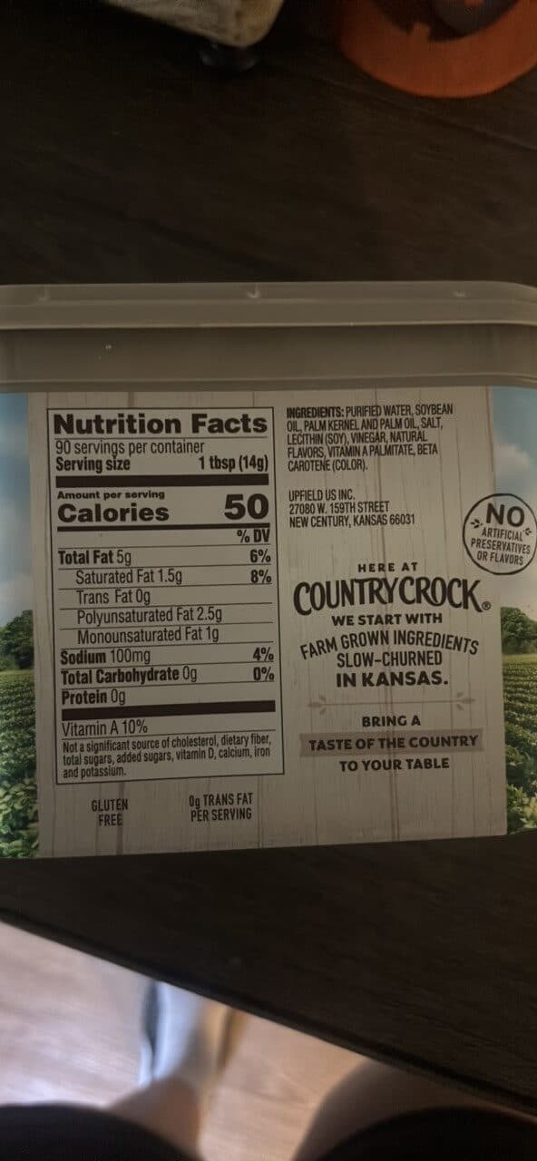 Country Crock Original Vegetable Oil Spread packshot
