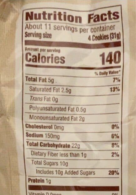 Restaurant Item Crispy Iced Oatmeal Cookies packshot
