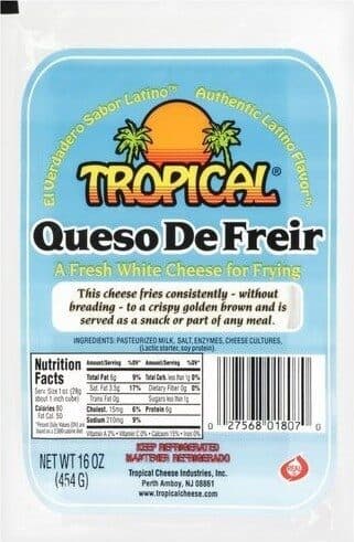 Tropical Cheese Industries Inc. A Fresh White Cheese For Frying packshot