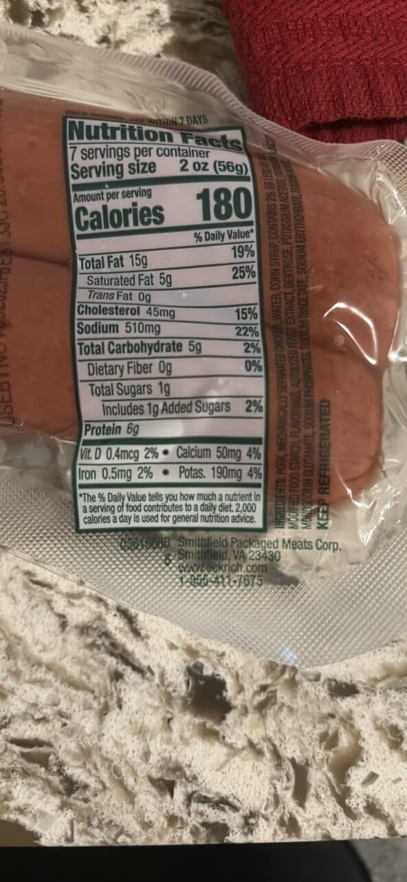Eckrich Skinless Smoked Sausage packshot