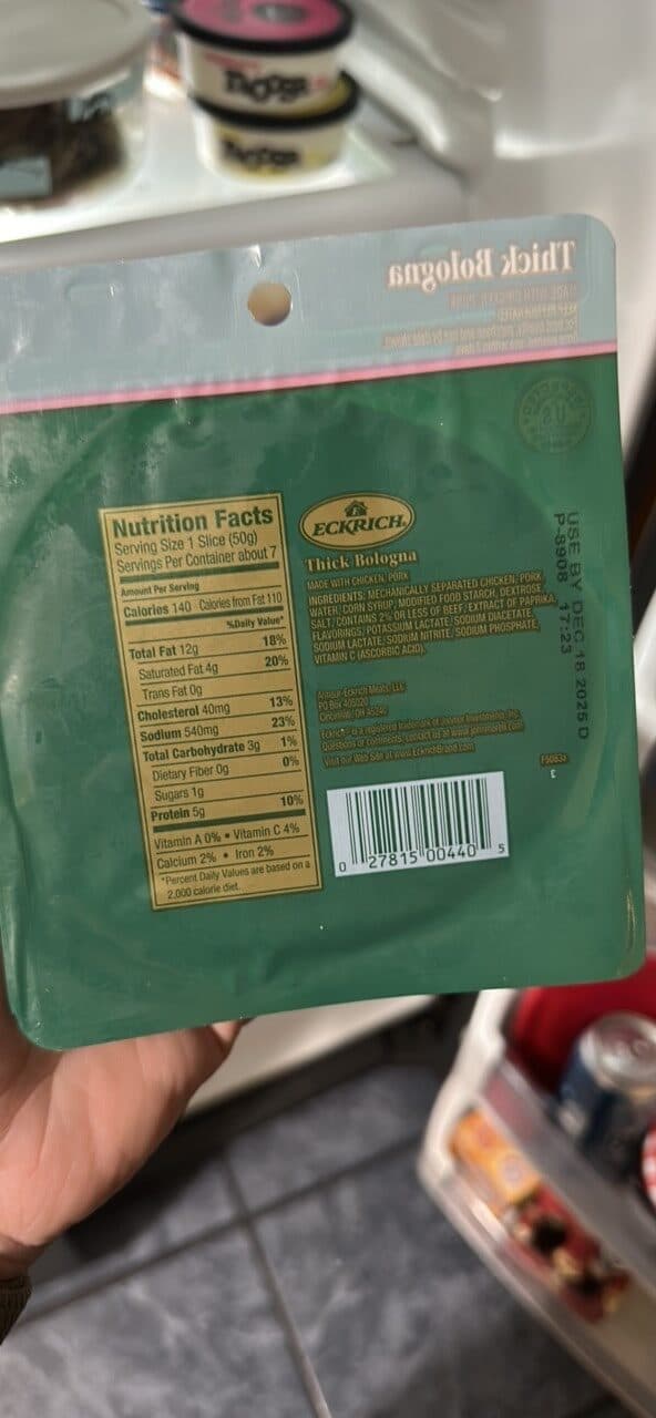 Eckrich Thick Bologna packshot