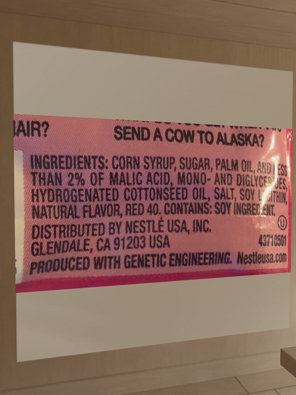 Nestlé Laffy taffy, candy, strawberry, strawberry packshot