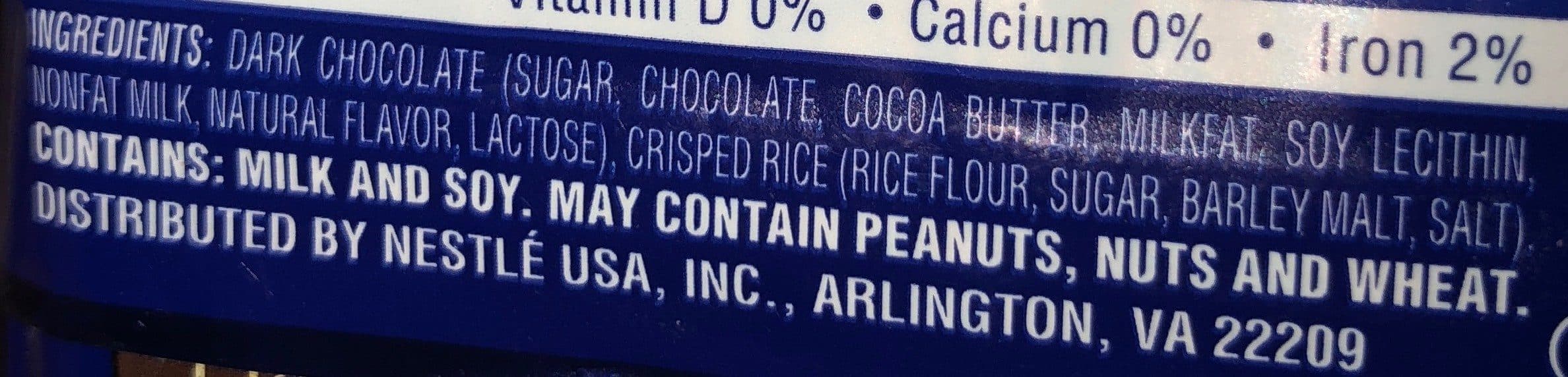 Nestlé Crunch dark packshot