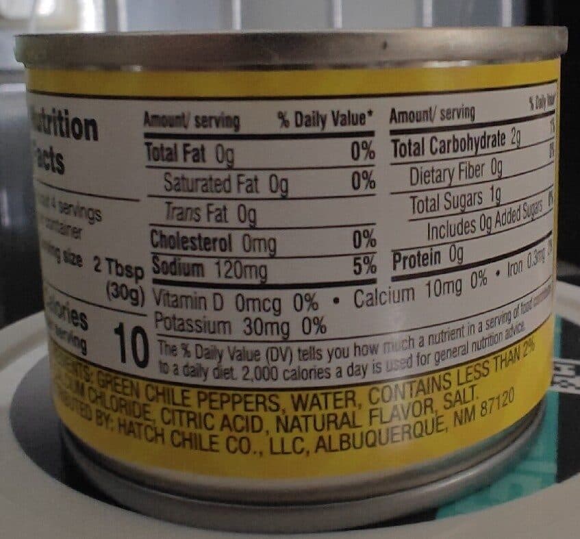 Hatch Diced Green Chiles packshot