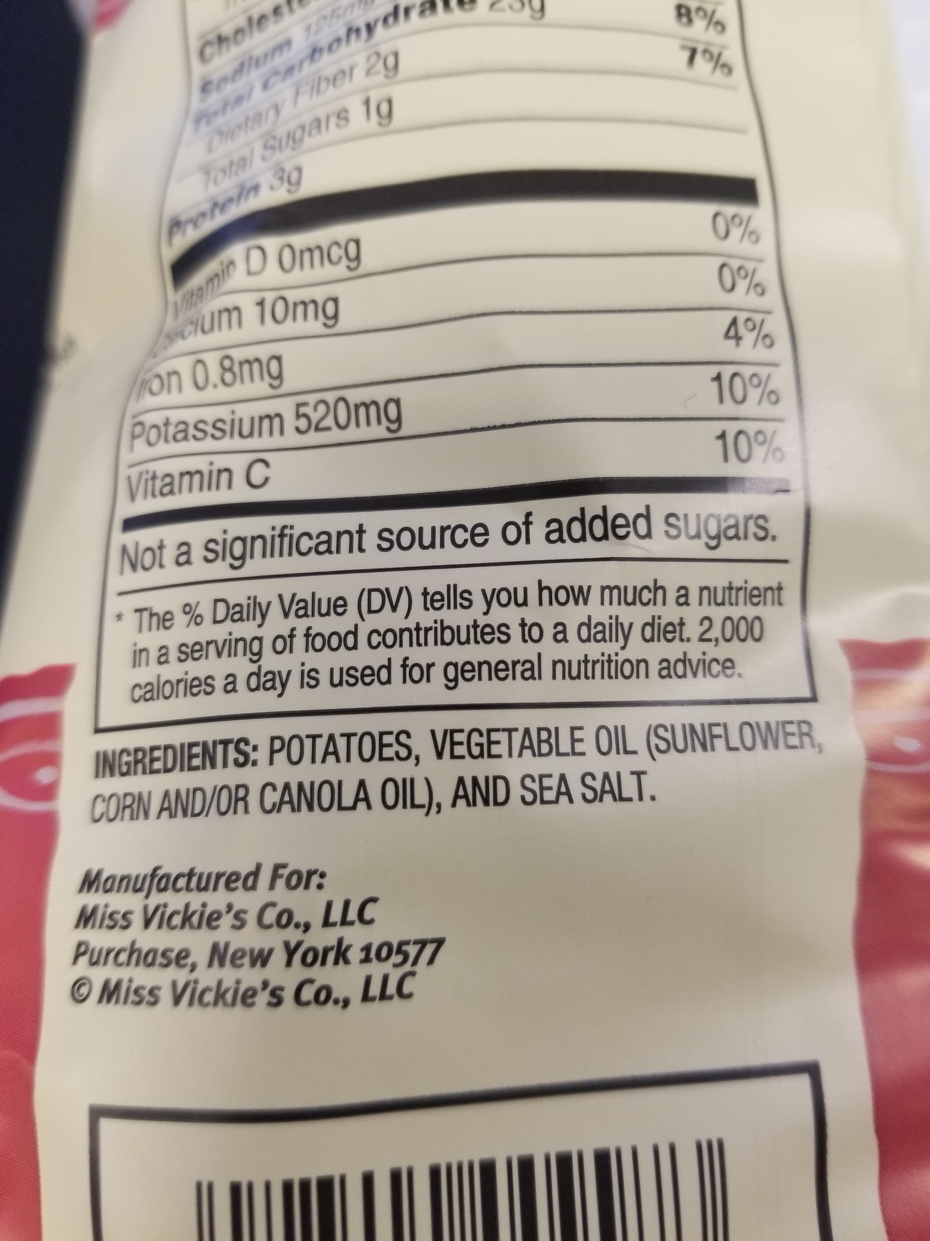 Miss Vickie's Miss Vickie's Sea Salt Original Kettle Cooked Potato Chips packshot