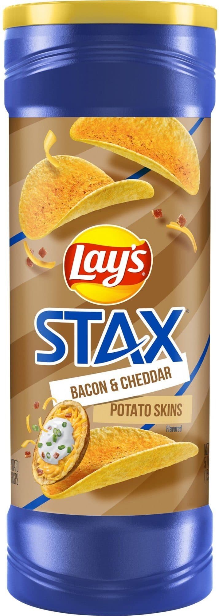 Lay's LAY'S® STAX® Bacon & Cheddar Potato Skins packshot