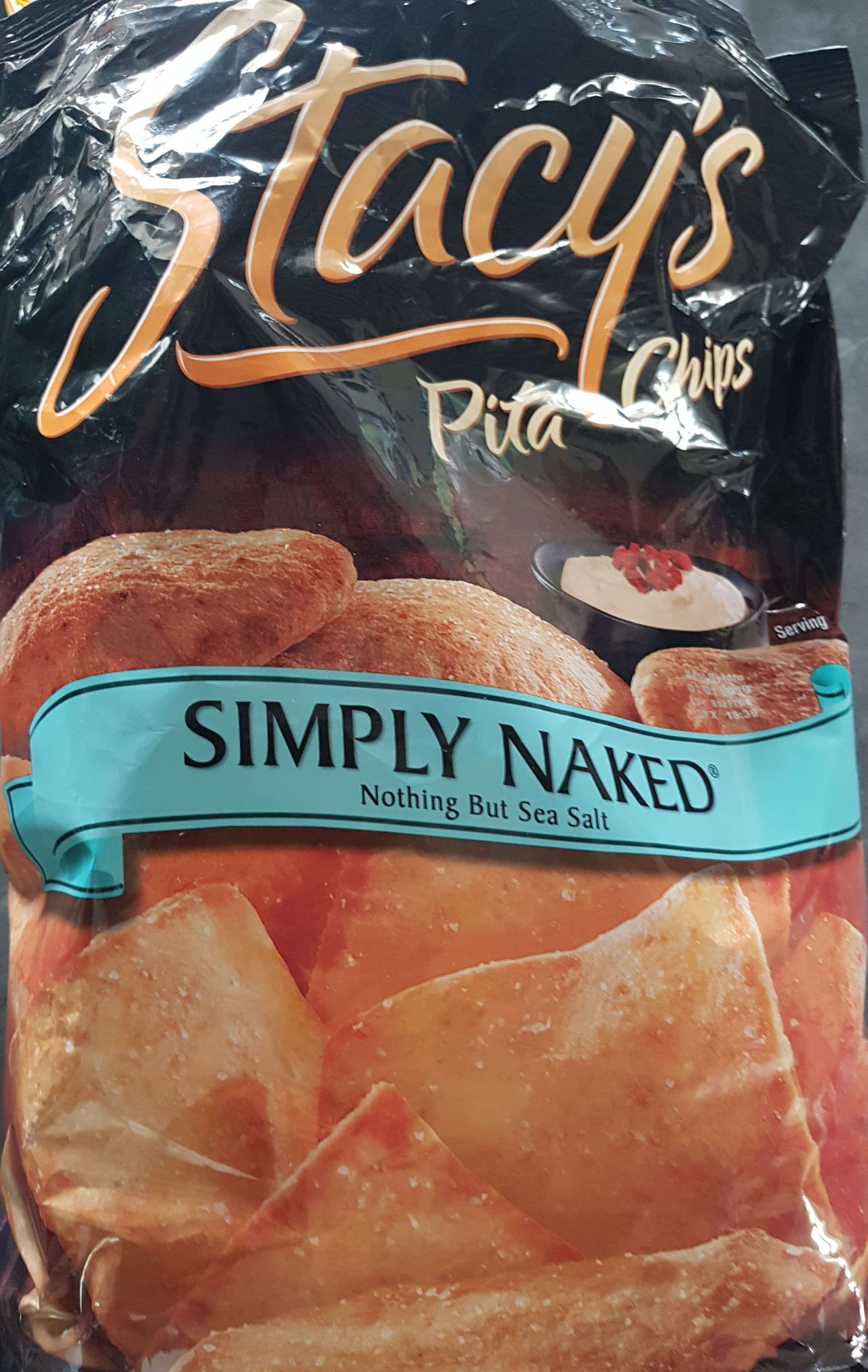 Stacy's Stacy's Simply Naked Nothing But Sea Salt Pita Chips packshot