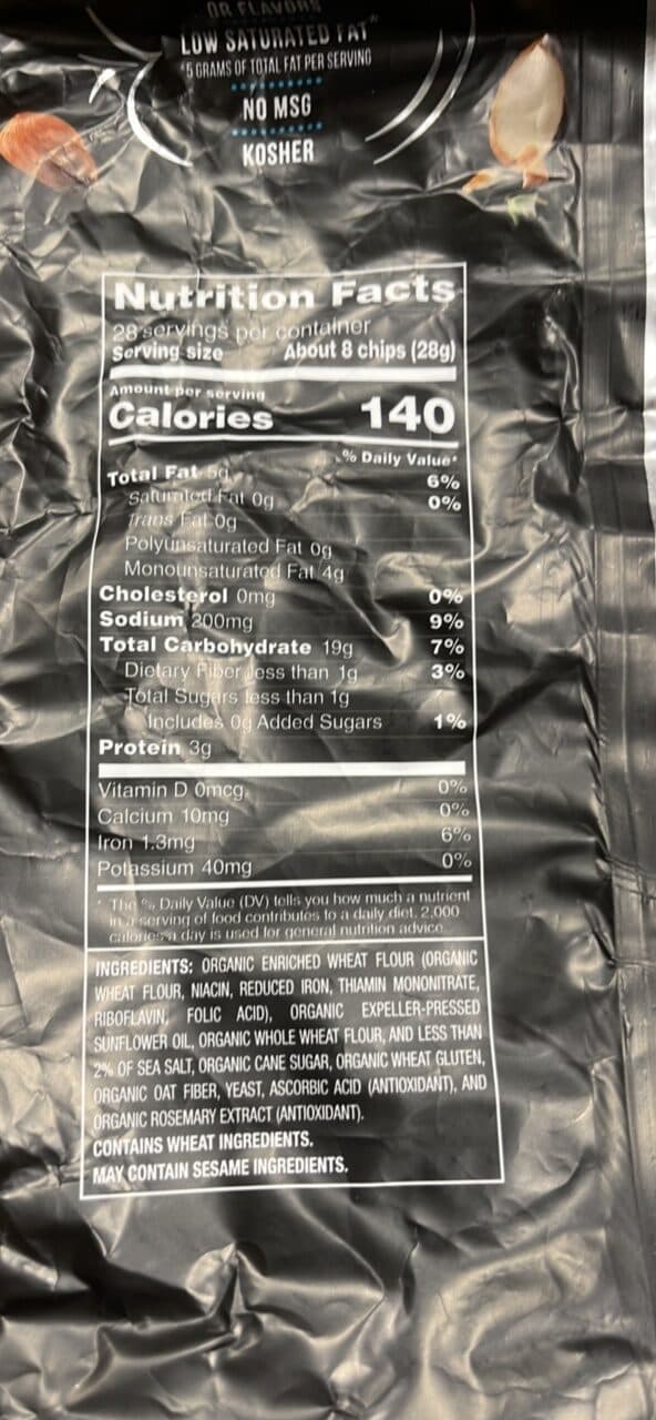 Stacy's Simply Naked Pita Chips packshot