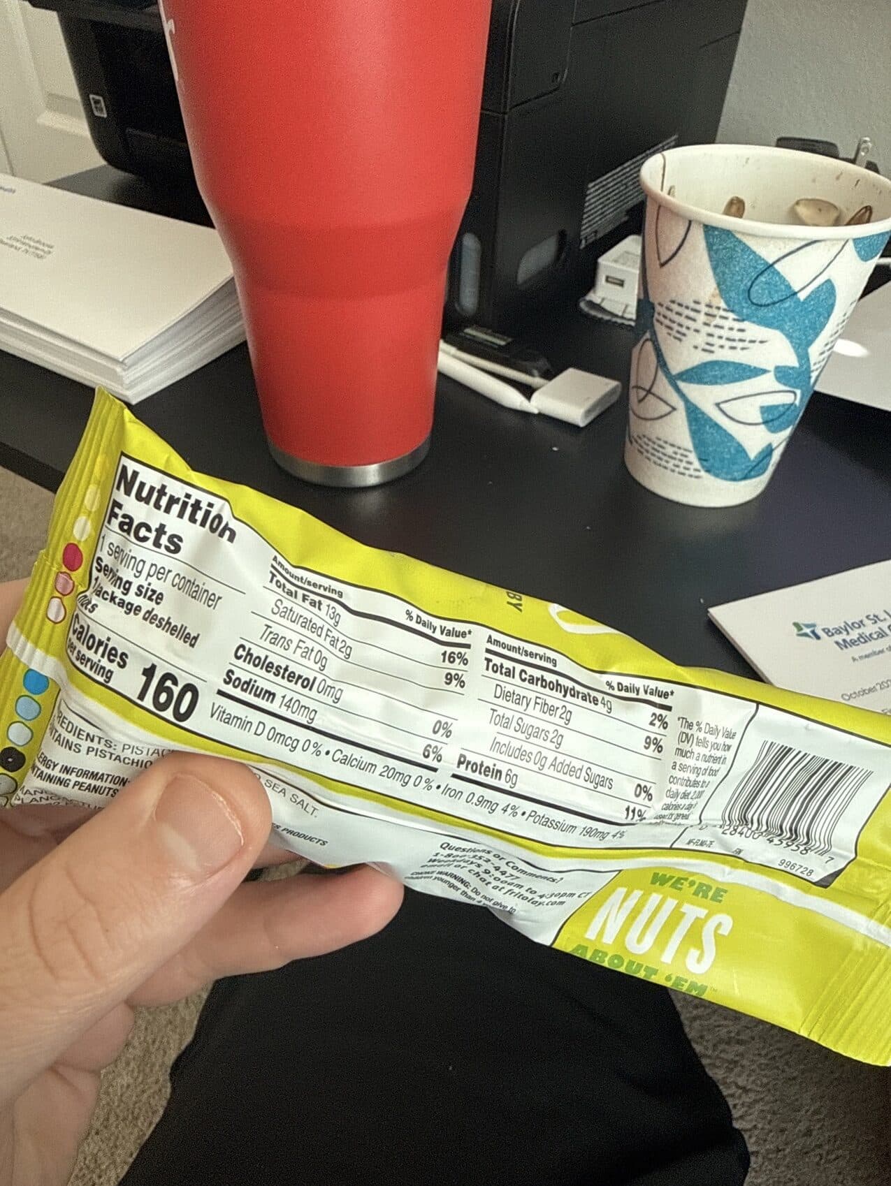 Nut Harvest Salted Pistachios packshot