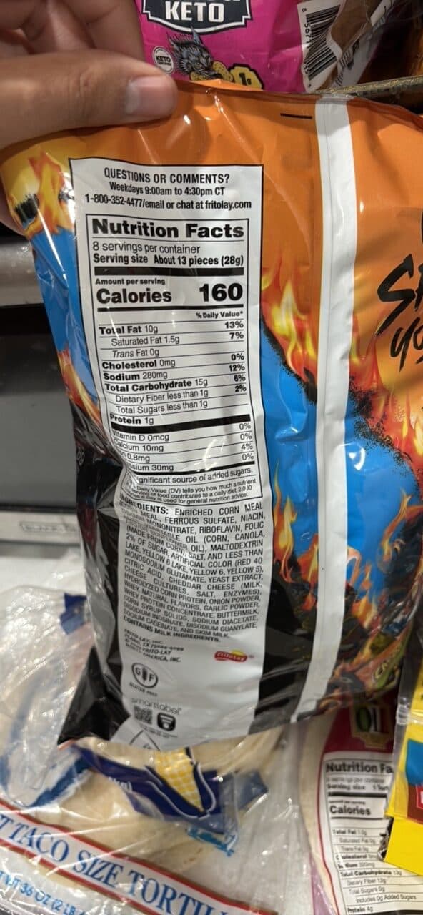 Cheetos Flamin' Hot Puffs packshot