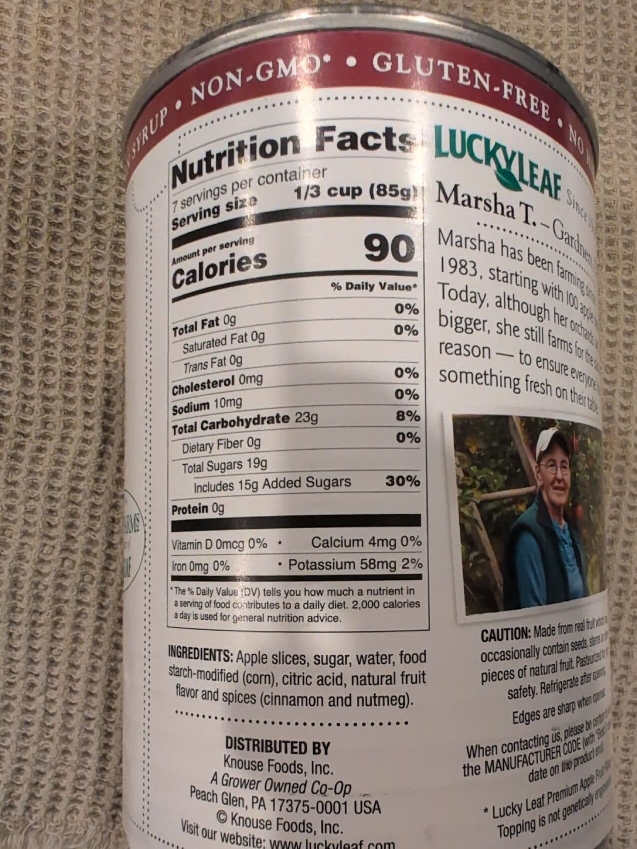 Lucky Leaf Apple Fruit Filling or Topping packshot