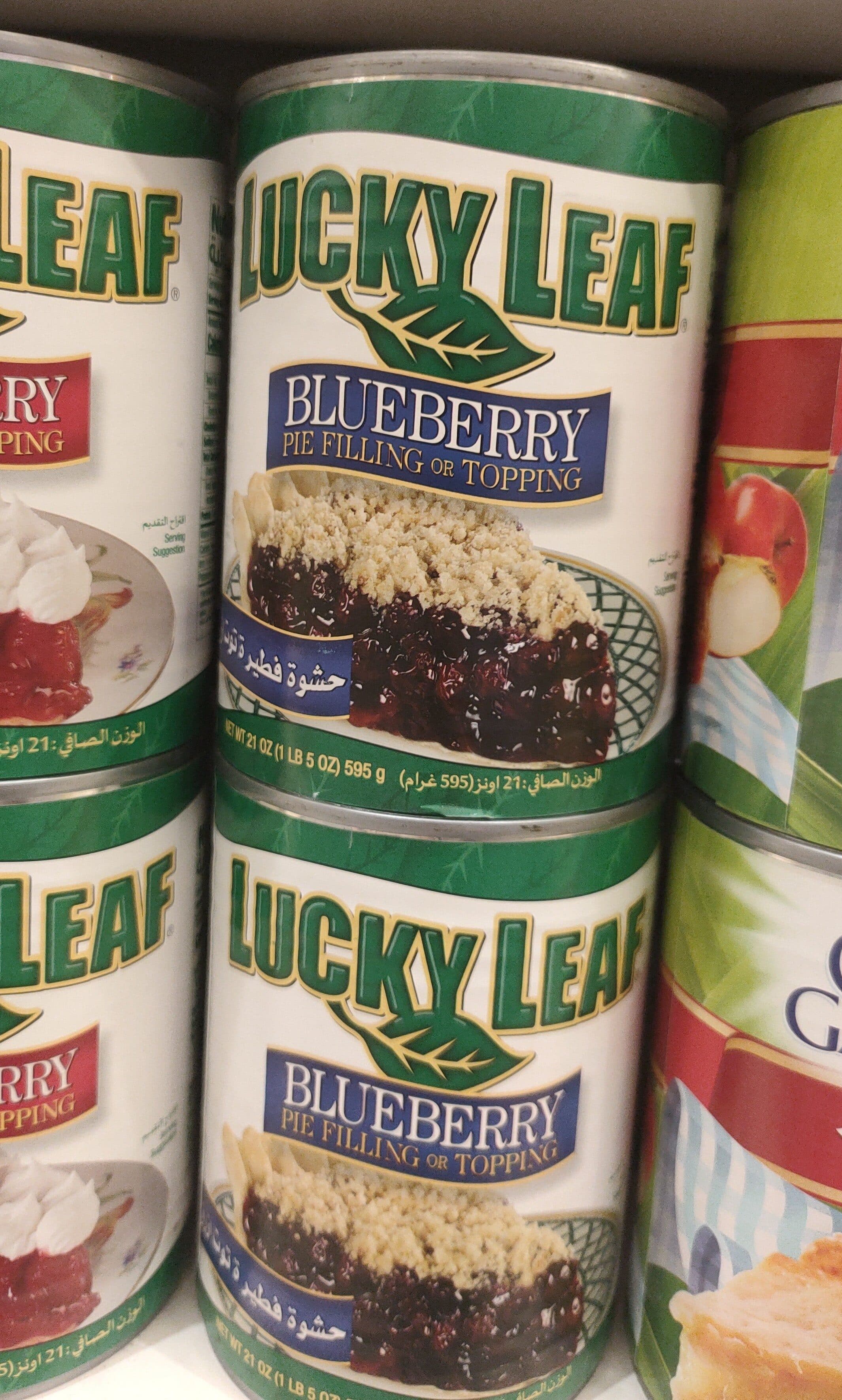 Lucky Leaf Premium Blueberry Pie Filling Or Topping 2yrs prod packshot