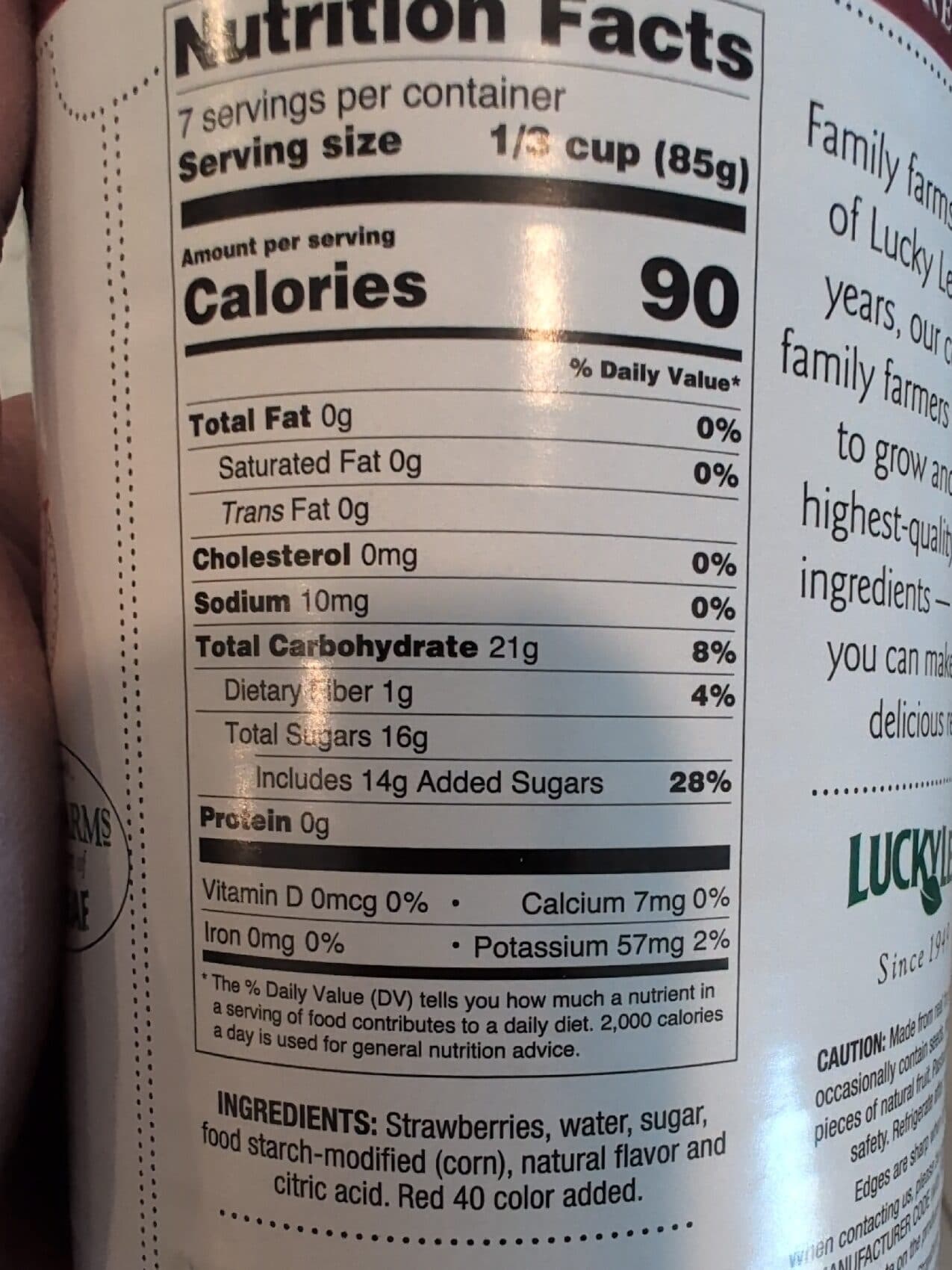 Lucky Leaf Premium Strawberry Pie Filling Or Topping packshot