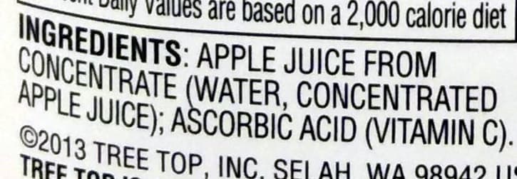 Tree Top Apple juice packshot