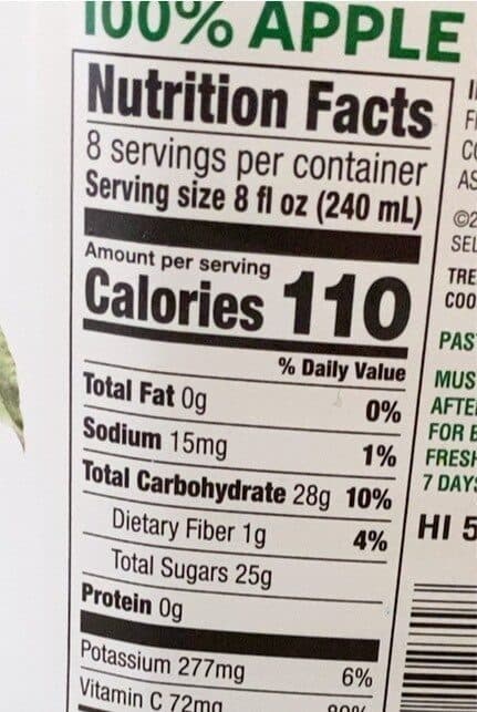 Tree Top Apple juice packshot