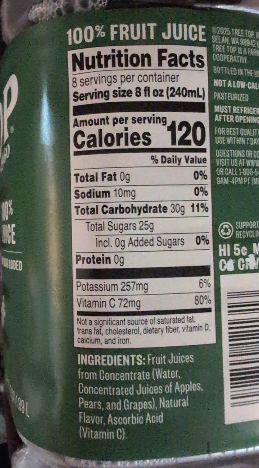 Tree Top Juice Blend packshot