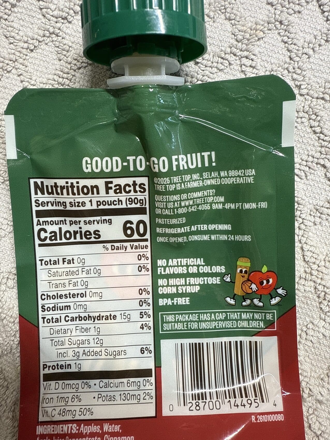 Tree Top Inc. Apple Sauce packshot