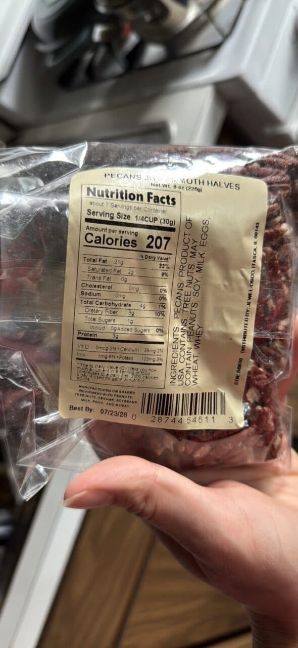 Jewel Osco PECANS packshot