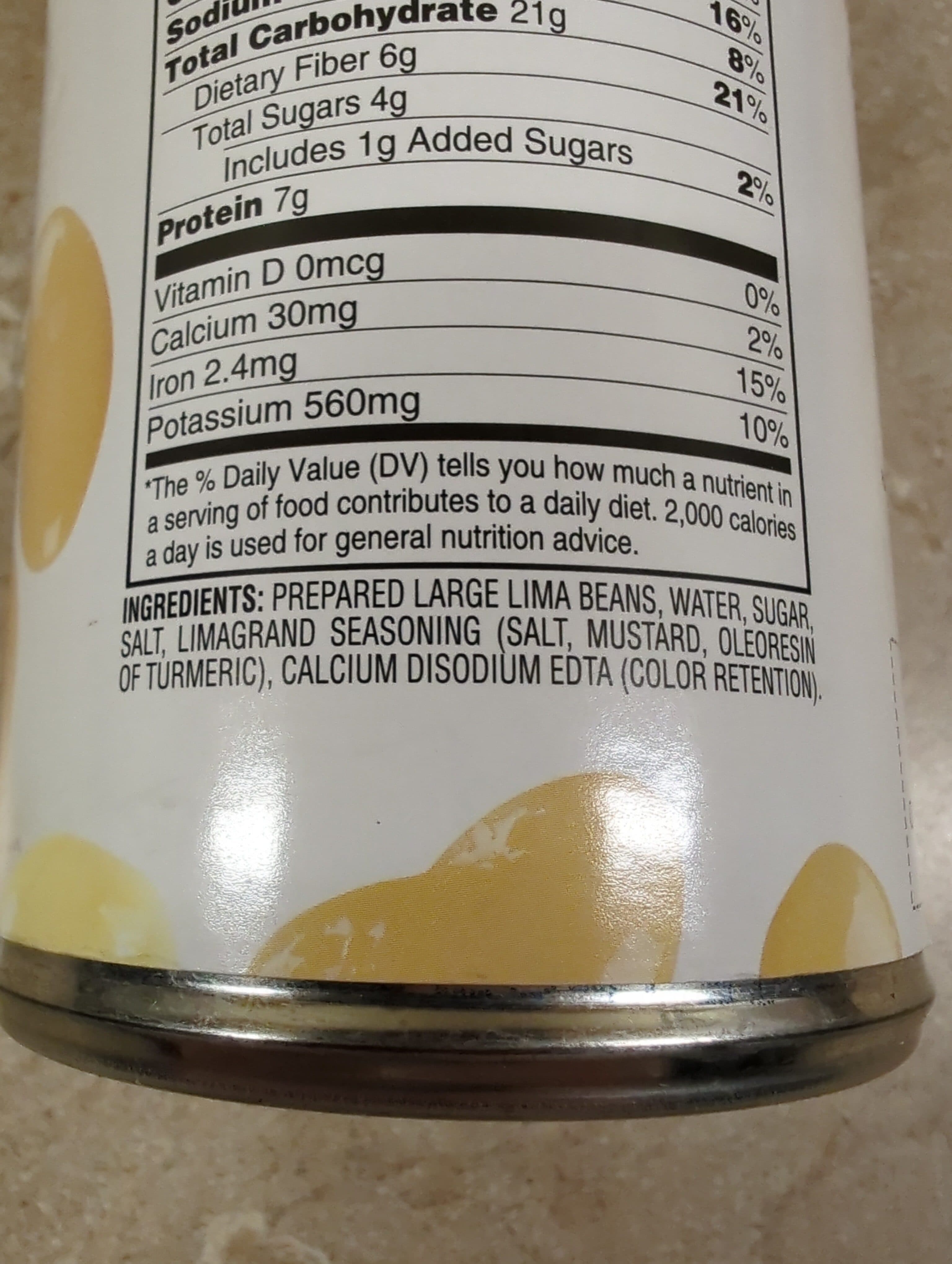 Hanover Butter Beans packshot