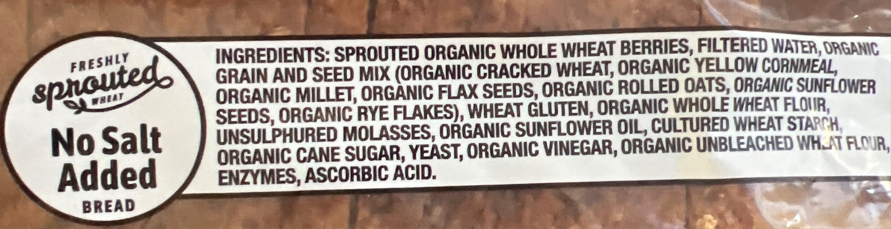 Alvarado Street Bakery Freshly Sprouted Wheat - No Salt Added Multigrain Bread packshot