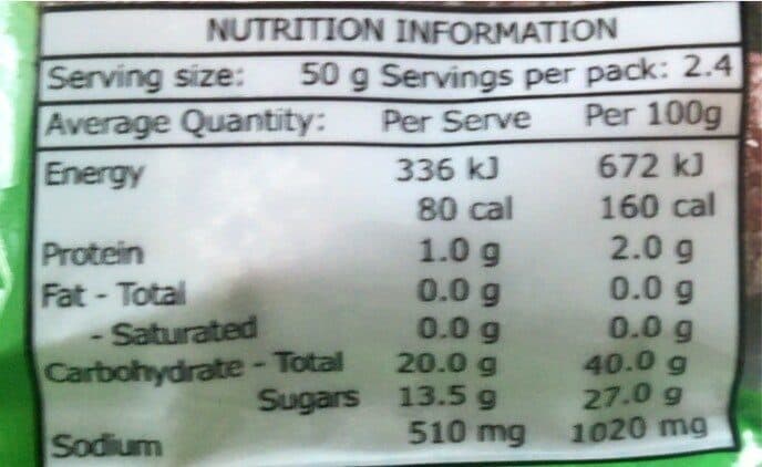 Open Food Facts Tamarind packshot