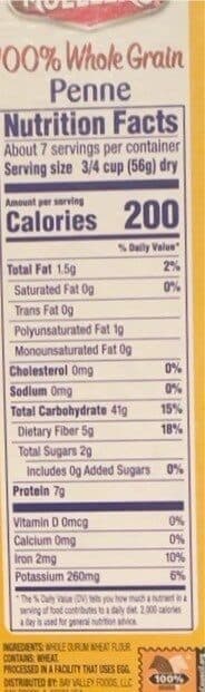 Mueller's Whole Grain Penne packshot