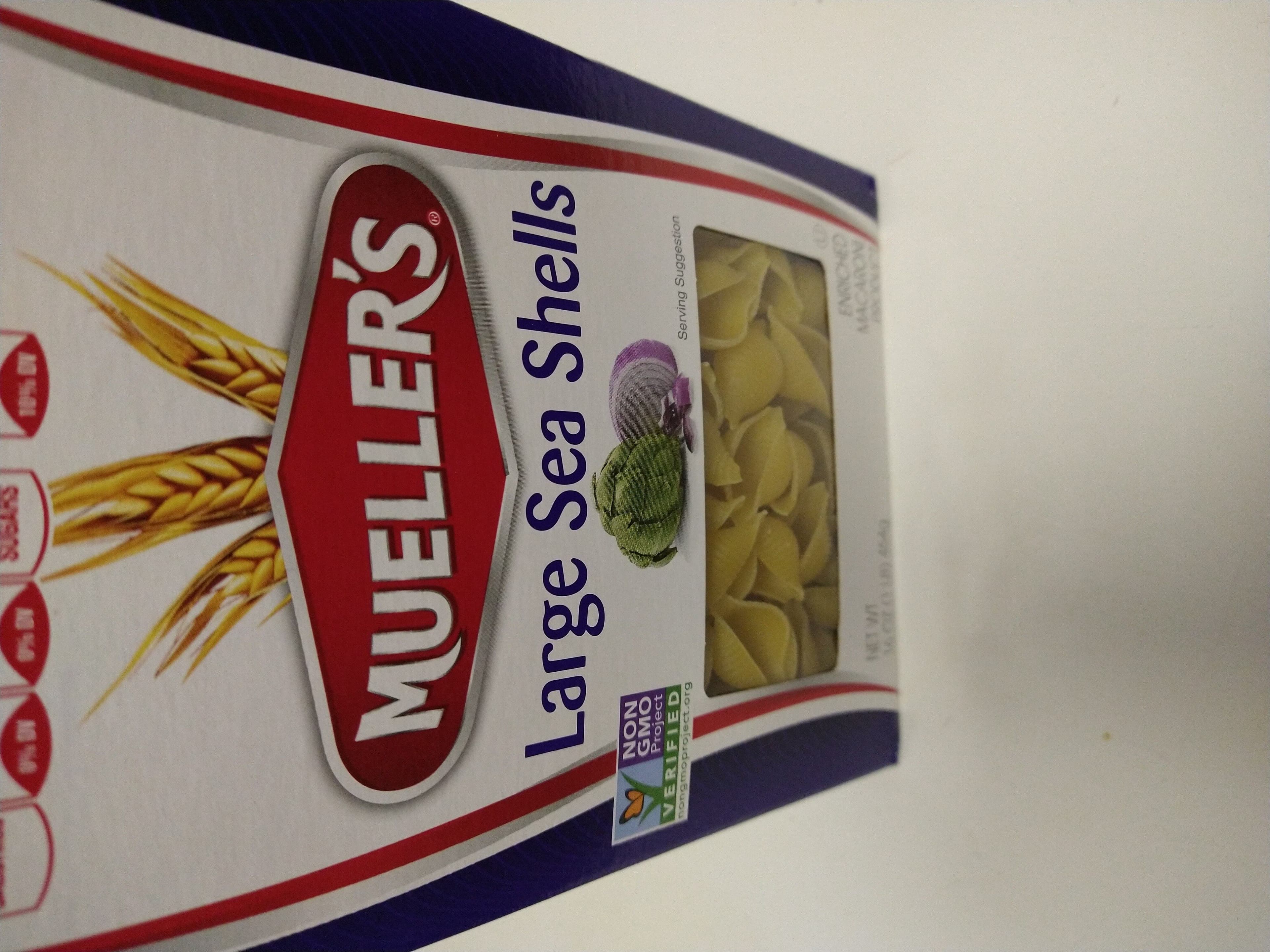 Mueller's Large Sea Shells packshot