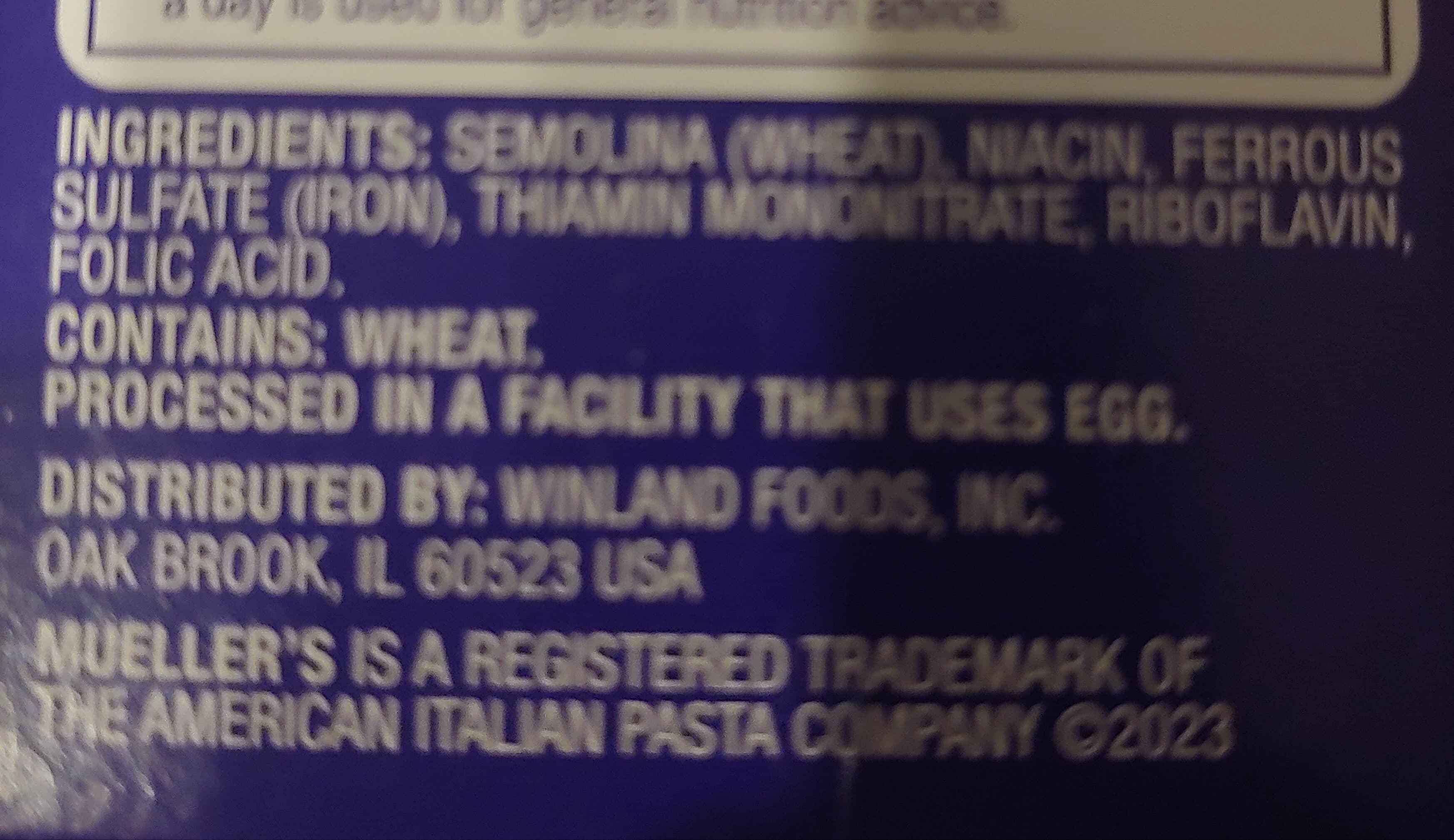 Mueller's Mueller's, rotini, enriched macaroni products packshot