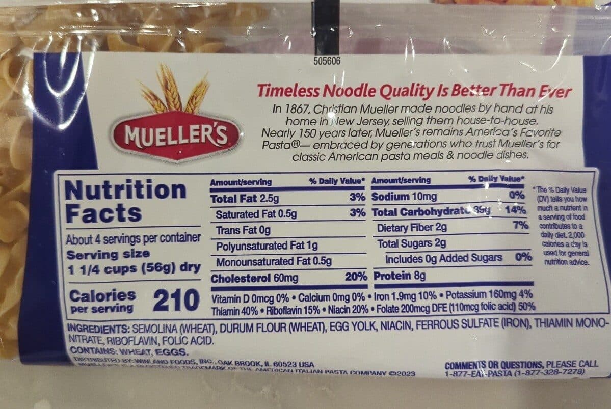 Mueller's Wide Egg Noodles packshot
