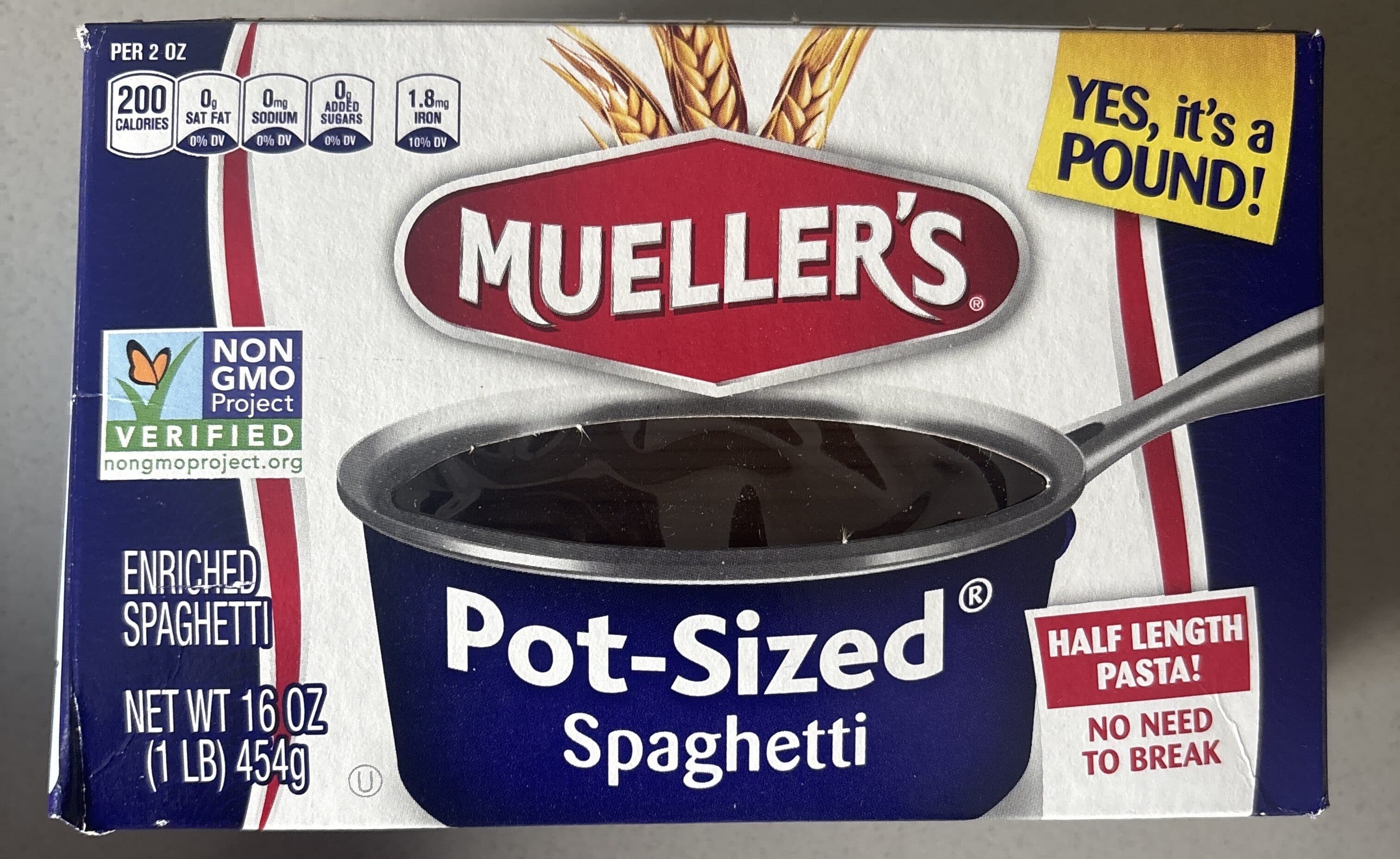 Mueller's Pot Sized Spaghetti packshot
