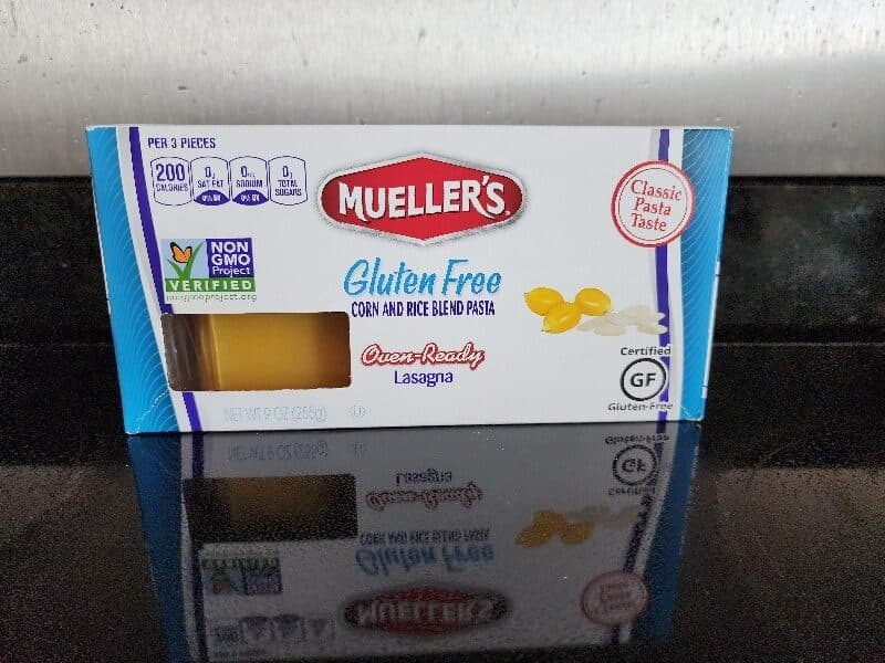 Mueller's Corn & Rice Pasta Blend Oven-Ready Lasagna packshot