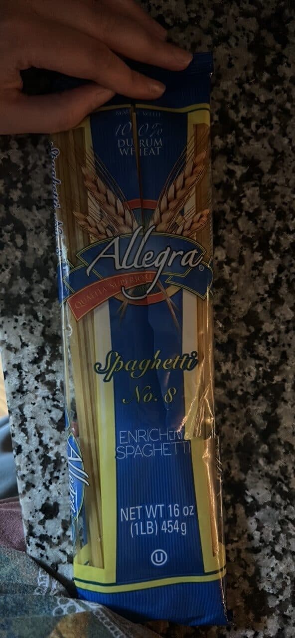 Allegra Spaghetti No. 8 Enriched Spaghetti packshot