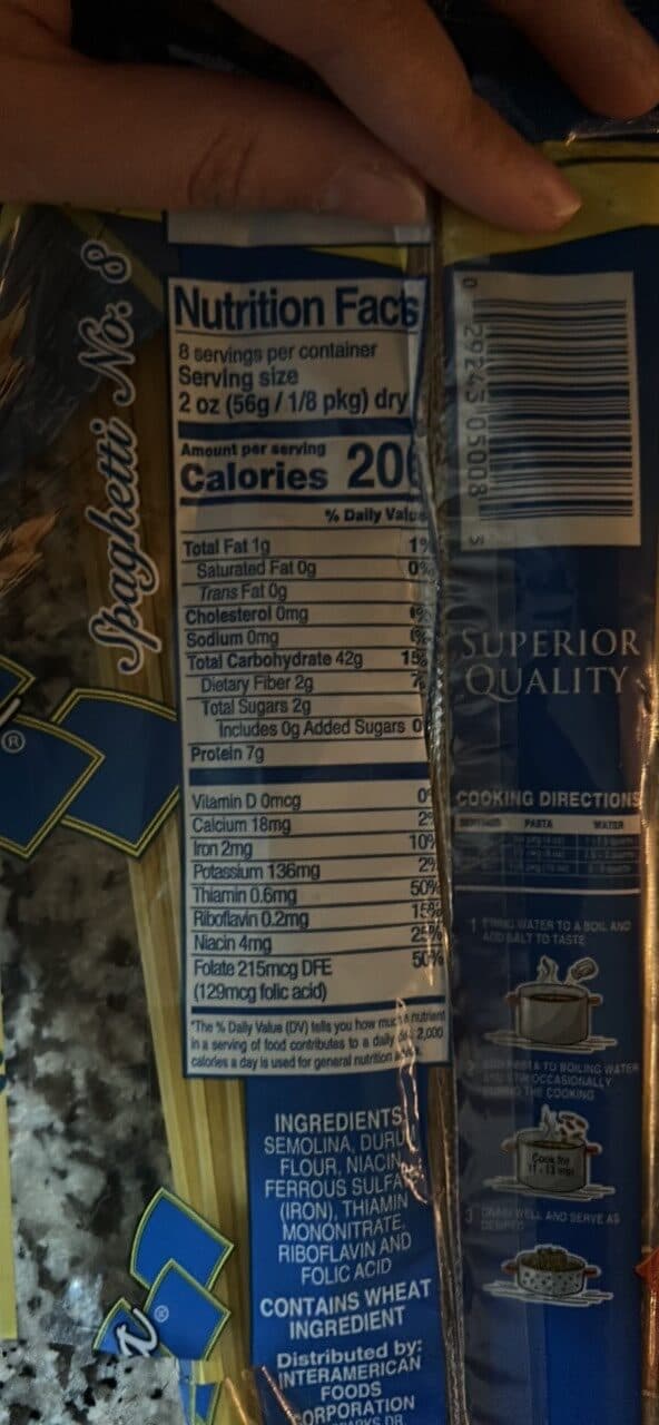 Allegra Spaghetti No. 8 Enriched Spaghetti packshot