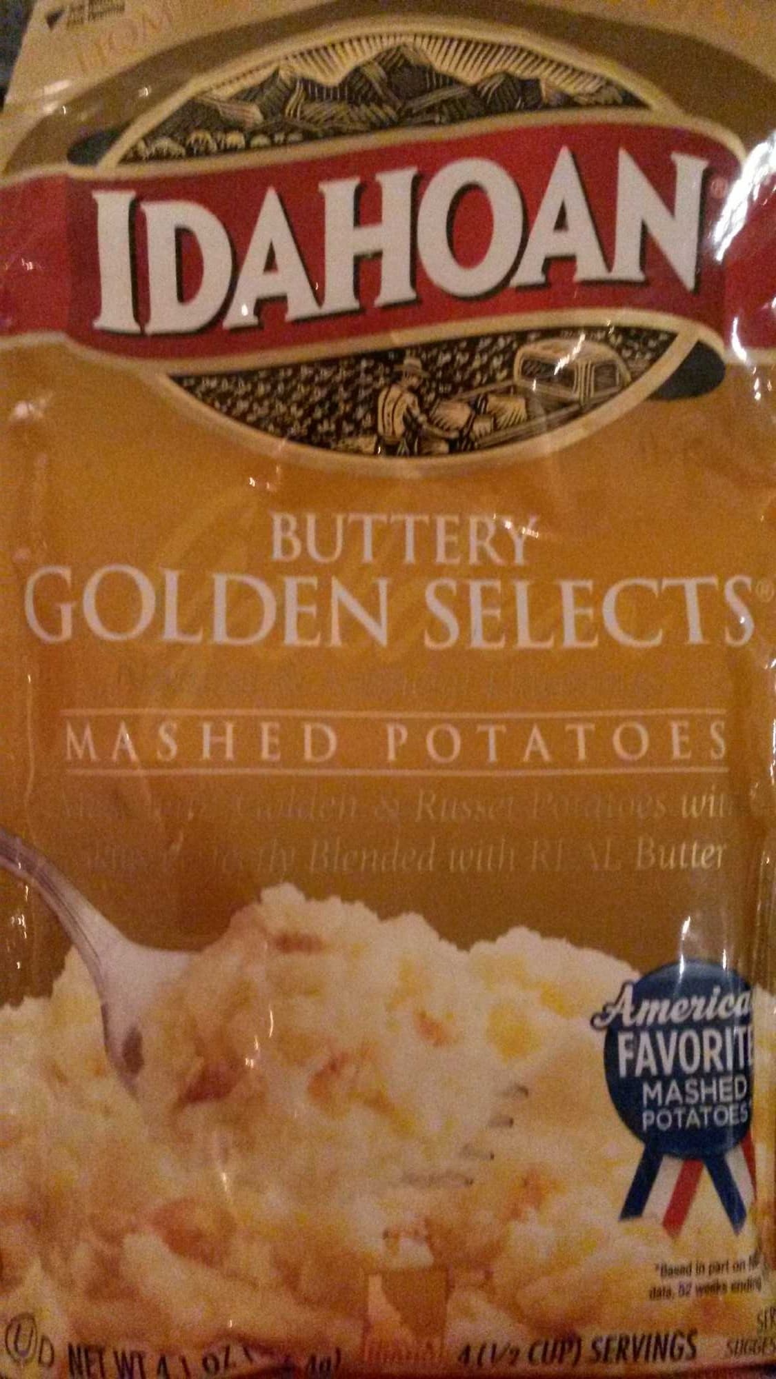 Idahoan Buttery Golden Selects Mashed Potatoes packshot