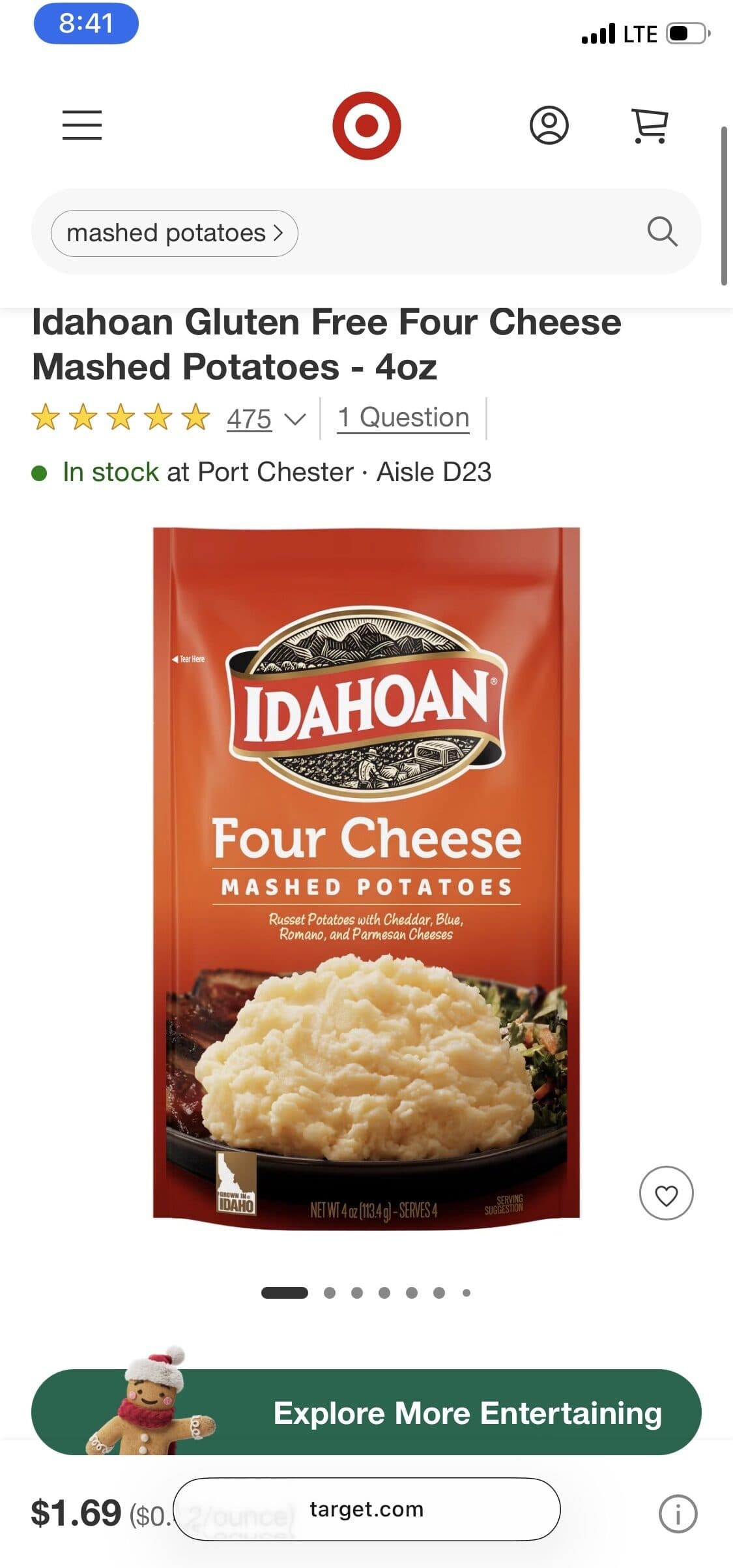Idahoan Four Cheese Mashed Potatoes packshot