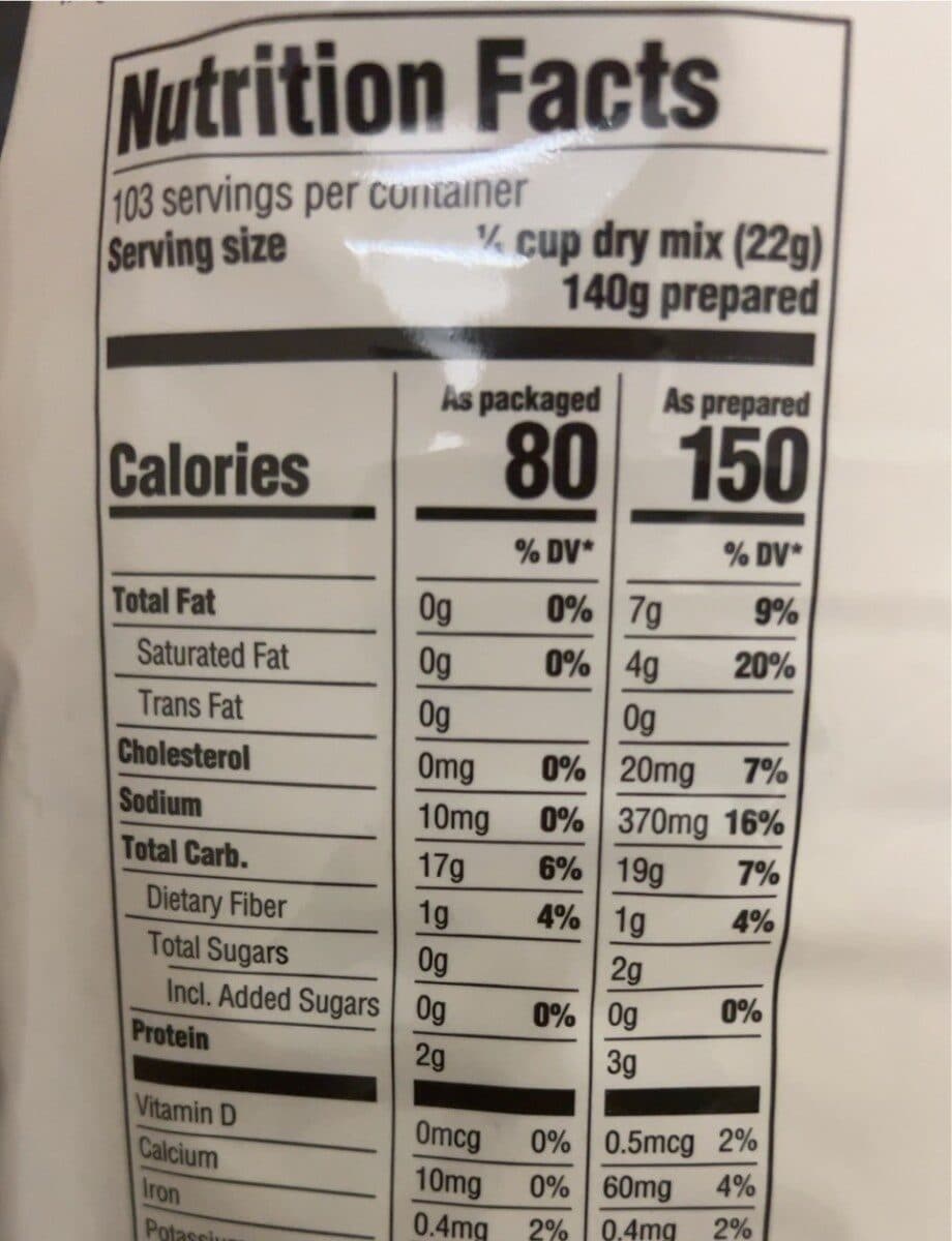 Idahoan Original mashed potatoes packshot