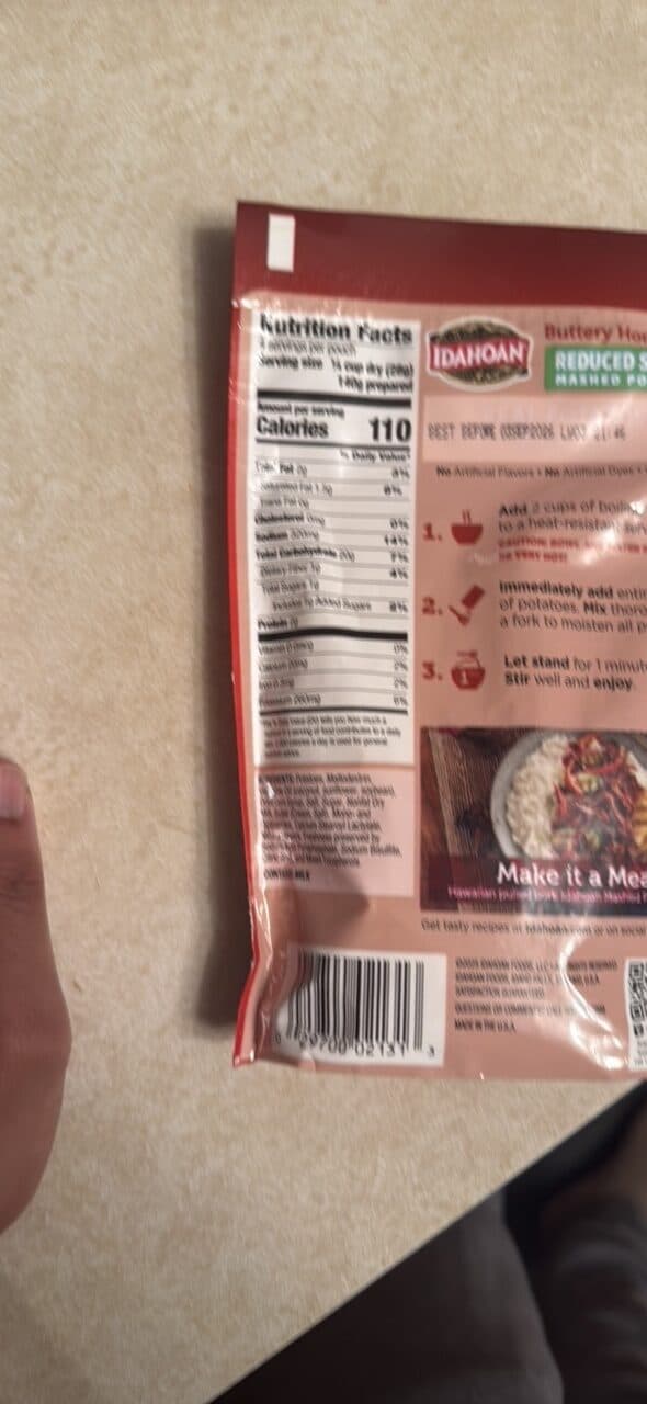 Idahoan Buttery Homestyle Mashed Potatoes packshot