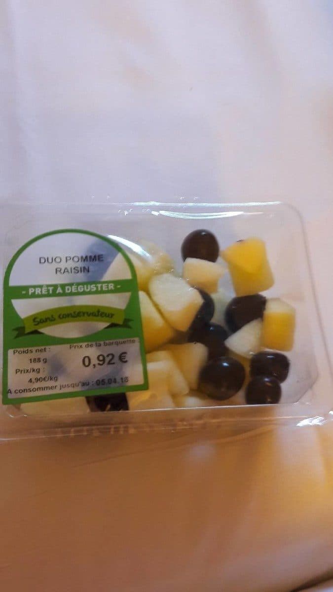 Open Food Facts Duo pomme raisin packshot