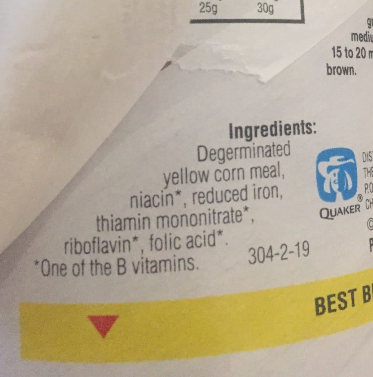 Quaker Corn Meal packshot