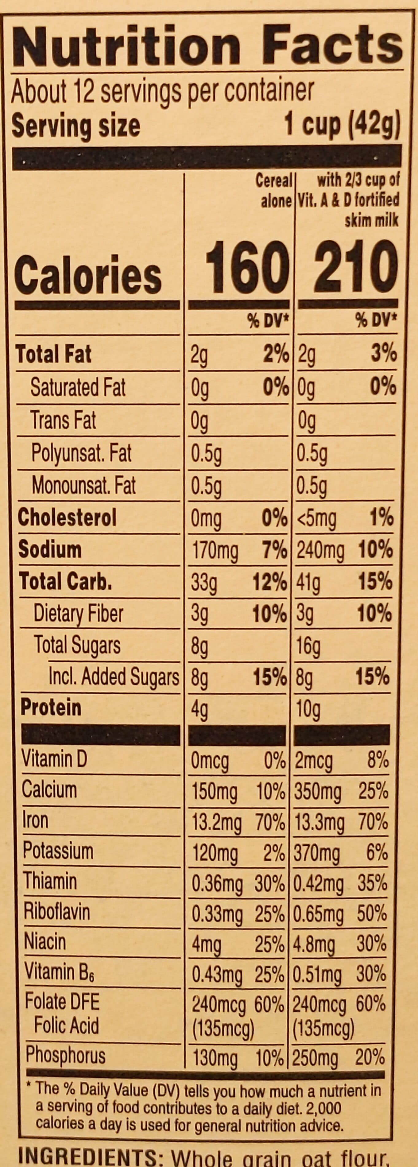 quaker life multigrain cereal packshot