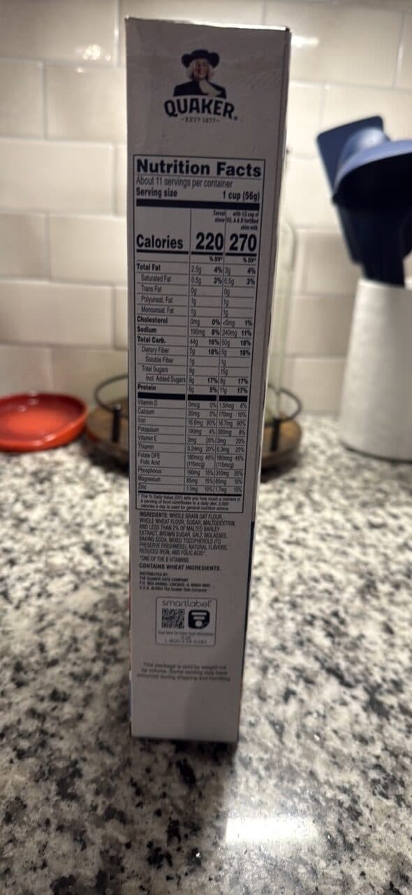 QUAKER OATMEAL SQUARES BROWN SUGAR packshot