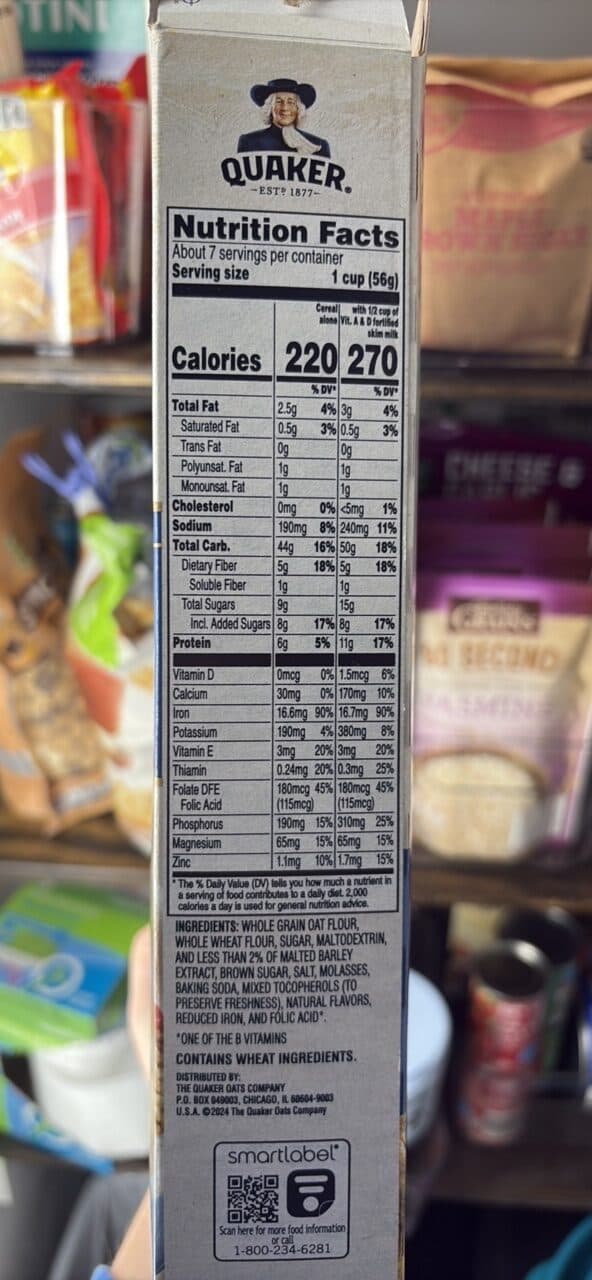 QUAKER OATMEAL SQUARES BROWN SUGAR packshot
