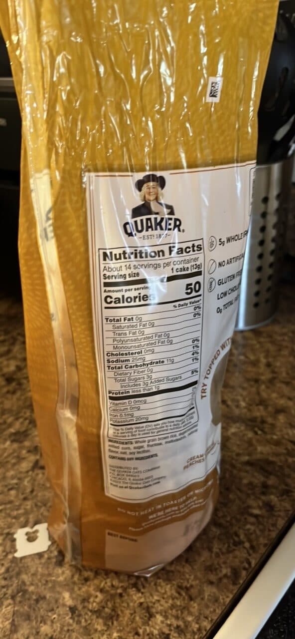 Quaker Caramel Rice Cakes packshot
