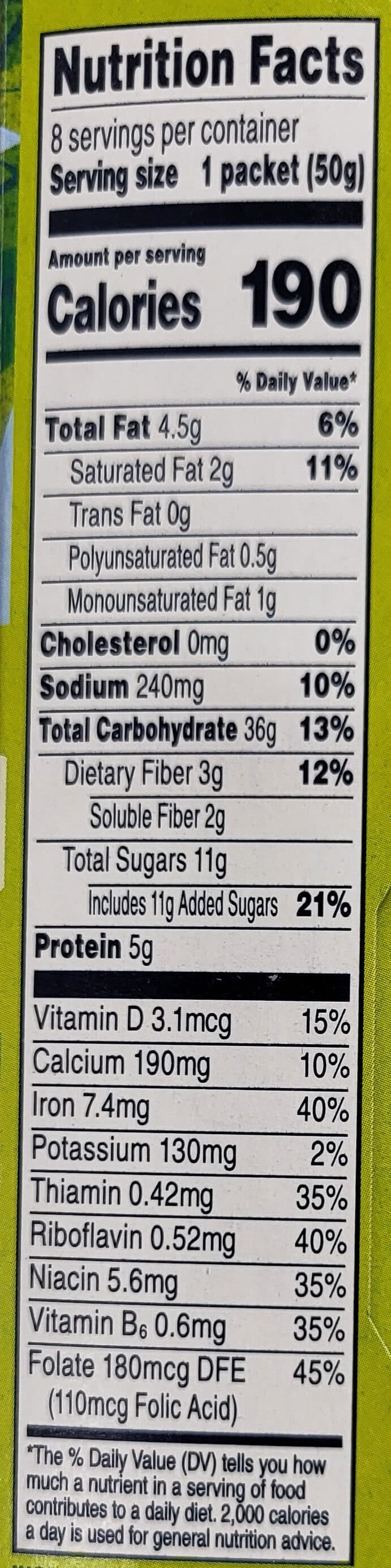Quaker Quaker Dinosaur Eggs Brown Sugar Instant Oatmeal packshot