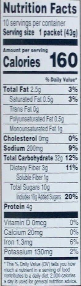 Quaker Cinnamon & Spice Instant Oatmeal packshot